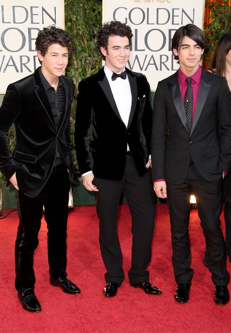 2009 Golden Globes, Jonas Brothers, Nick Jonas, Kevin Jonas, Joe Jonas